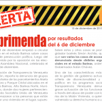 Reprimenda por resultados del 6 de diciembre