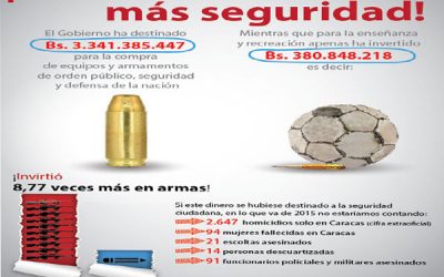 ¡Menos armas más seguridad!