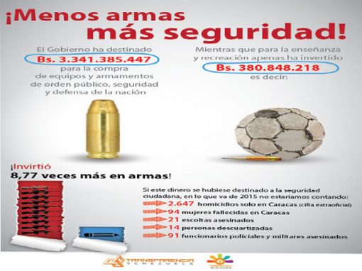 ¡Menos armas más seguridad!