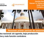 Primer periodo de sesiones de la AN cerró con sólo nueve leyes sancionadas