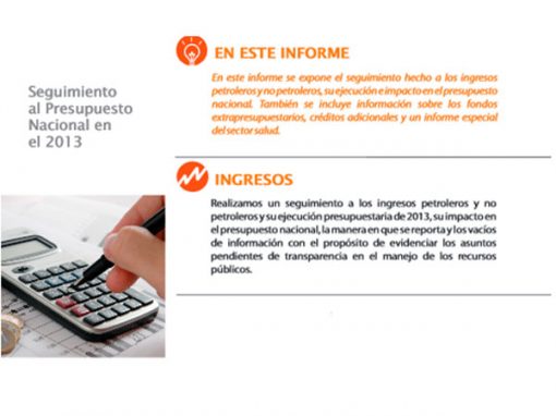 Presupuesto 2013: Fonden ejecuta recursos de forma poco transparente