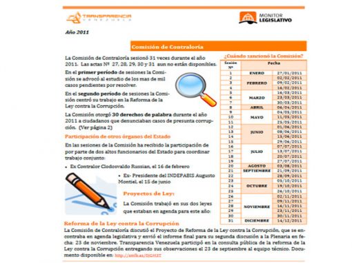 Expedientes de la Comisión de Contraloría serán secretos