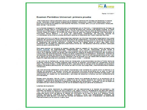 Exhortan a Gobierno venezolano a garantizar la libertad de expresión y el acceso a la información