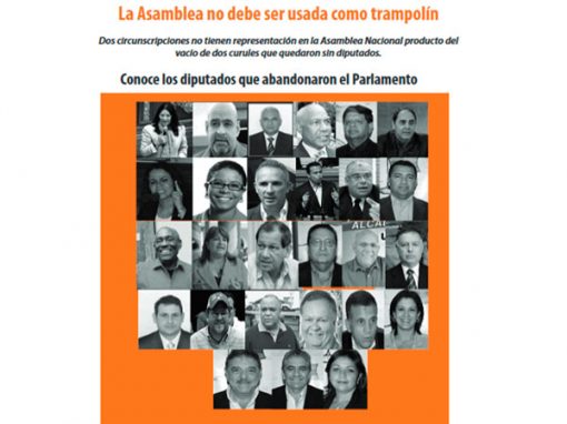 En cinco años 31 diputados abandonaron sus curules