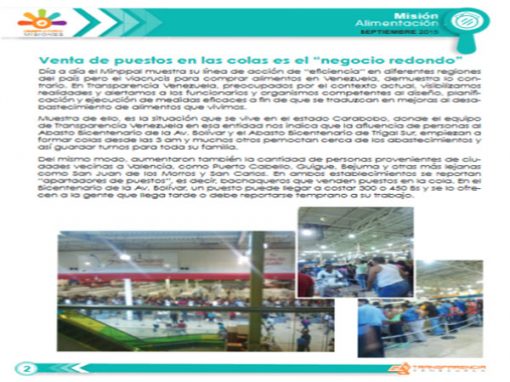 11 años después…No hay alimentos