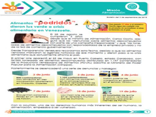 Alimentos “podridos” dieron luz verde a crisis alimentaria en Venezuela