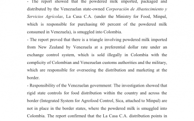 Venezuela produces it and Colombia drinks it