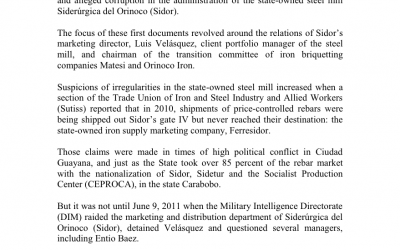 Sidor and the Rebar Trafficking