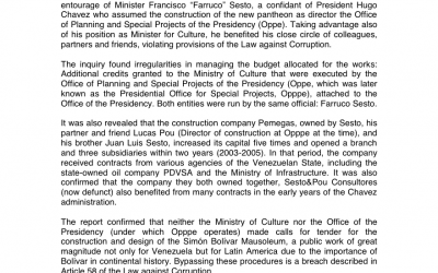 Minister Farruco’s Close Friends Build Mausoleum