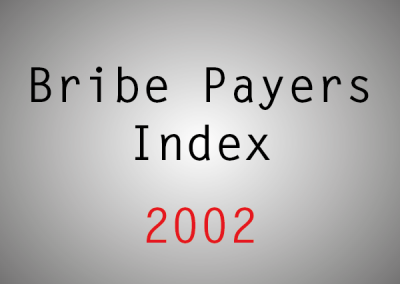 Bribe Payers Index (BPI): 2002