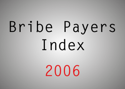 Bribe Payers Index (BPI): 2006