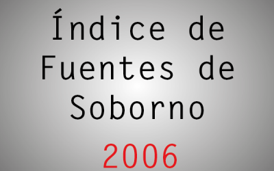 Índice de Fuentes de Soborno (IFS): 2006