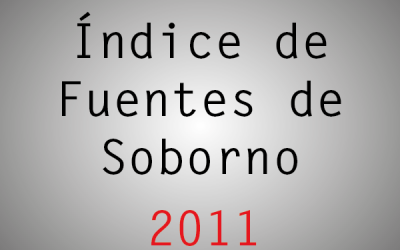 Índice de Fuentes de Soborno (IFS): 2011