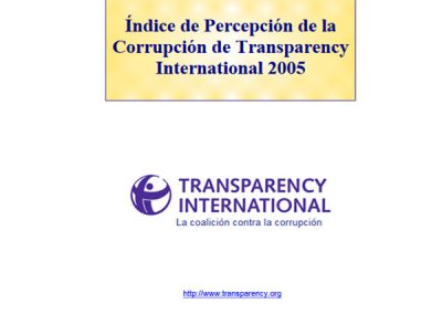 Índice de Percepción de la Corrupción (IPC): 2005