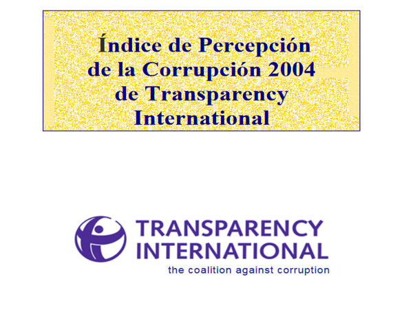 Índice de Percepción de la Corrupción (IPC): 2004