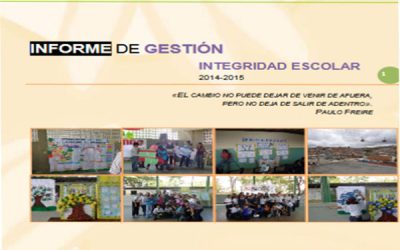 Informe de Gestión Integridad Escolar 2014-2015