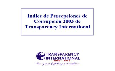 Índice de Percepción de la Corrupción (IPC): 2003