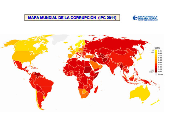 Índice de Percepción de la Corrupción (IPC): 2011