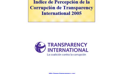 Índice de Percepción de la Corrupción (IPC): 2005