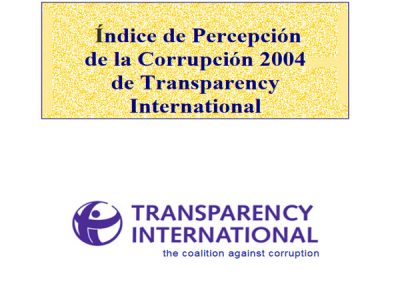 Índice de Percepción de la Corrupción (IPC): 2004