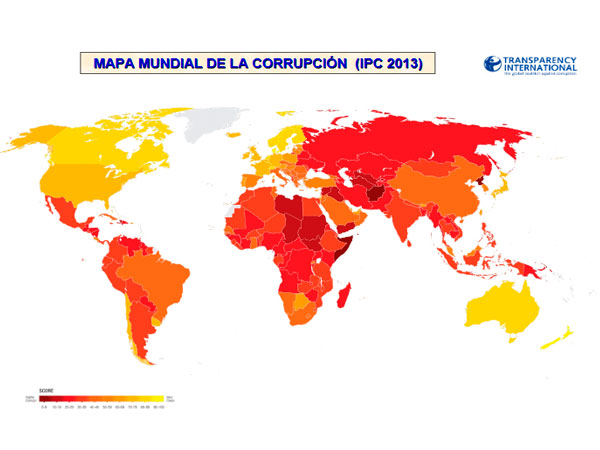Índice de Percepción de la Corrupción (IPC): 2013