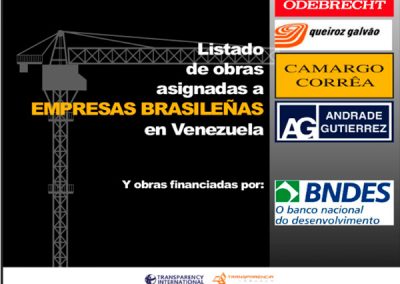 Informe actuación de empresas brasileñas en Venezuela