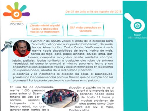 ¡Osorio mintió al país! Colas y anaqueles vacíos se mantienen