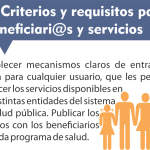 3. Criterios y requisitos para beneficios y servicios