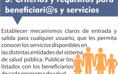 3. Criterios y requisitos para beneficios y servicios