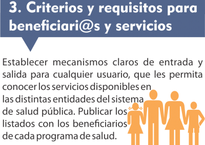 3. Criterios y requisitos para beneficios y servicios