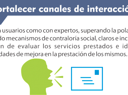 4. Fortalecer los canales de Interacción