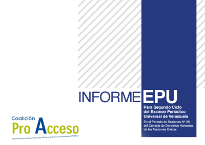 Informe Transparencia Venezuela para EPU 2016 sobre el derecho al acceso a la información