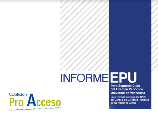 Informe Transparencia Venezuela para EPU 2016 sobre el derecho al acceso a la información