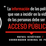 “La ley de transparencia debe abarcar todas las particularidades sociales”