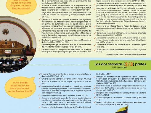 ¿Qué decisiones pueden tomar las mayorías de la AN?