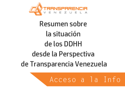 Acceso a la Información desde la Perspectiva de Transparencia Venezuela