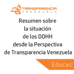 Resumen sobre la situación de la Educación desde la Perspectiva de Transparencia Venezuela