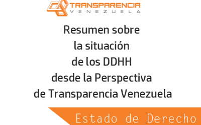 Estado de Derecho y la lucha contra la corrupción desde la Perspectiva de Transparencia