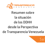 Resumen sobre la situación del sector Salud desde la Perspectiva de Transparencia Venezuela