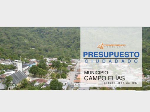 Presupuesto Ciudadano 2017 – Municipio Campo Elías 2017