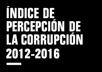 Índice de Percepción de la Corrupción 2012-2016