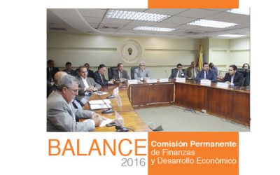 Balance 2016: Comisión de Finanzas y Desarrollo Económico