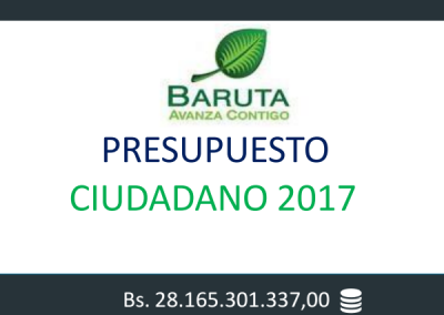 Presupuesto Ciudadano 2017 – Baruta