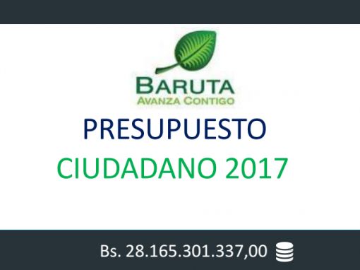 Presupuesto Ciudadano 2017 – Baruta