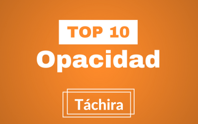 Participa en nuestro Top 10 de Opacidad Táchira