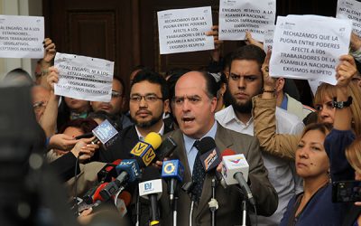 Asamblea Nacional tomará acciones de calle para exigir el pago de sueldos a sus trabajadores