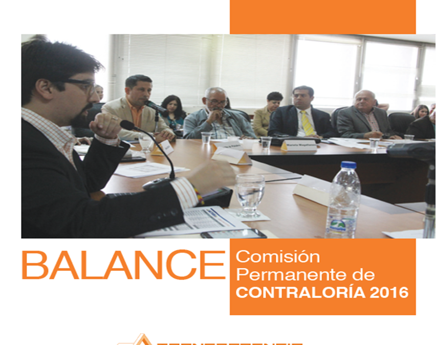 Balance 2016: Comisión de Contraloría