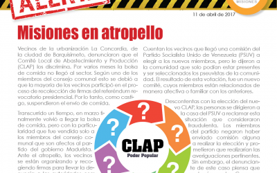 Misiones en atropello: La discriminación de los CLAP