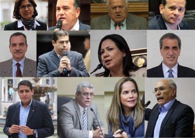 ¿Cuáles son los diputados que irán por las gobernaciones?