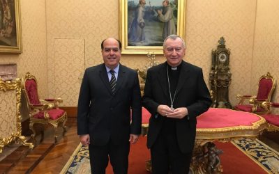 Julio Borges se reunió con secretario de Estado del Vaticano y canciller italiano